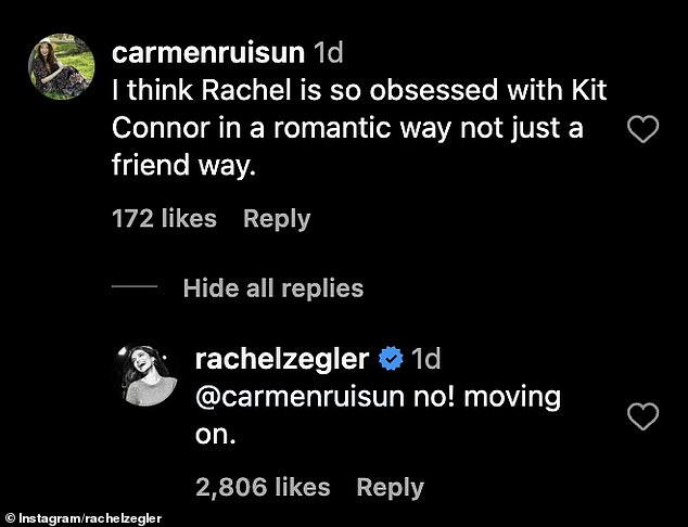 1735625316 293 Rachel Zegler hits back at claims of being romantically obsessed