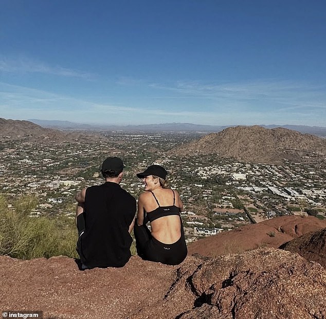 Ashley has been dating artist boyfriend George, who is 17 years her junior, since November last year and the couple have enjoyed holidays together to Dubai and Italy.