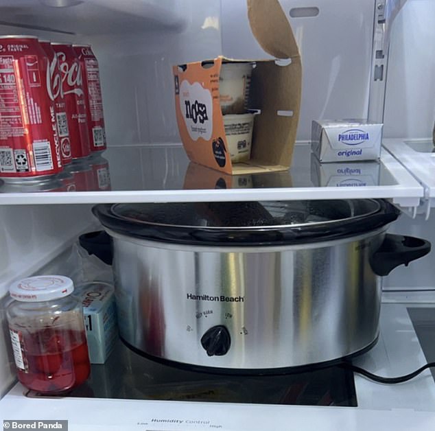 Leftovers. everyone? One chef was so determined not to store leftovers in Tupperware, they put an entire slow cooker in the refrigerator instead