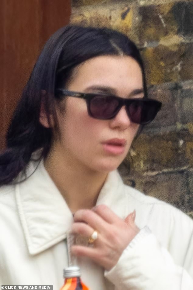 Dua was spotted with a sparkling stone on her left ring finger as she headed to a steamy yoga session in London on Monday, and fans are shocked by the 'modest' engagement ring