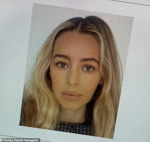 The model, 38, then posted a photo of her successful passport photo which she actually used