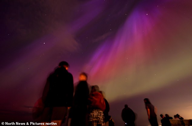 Unfortunately, the weather forecast for tonight doesn't look great, which could scupper your plans to see the Northern Lights (pictured above Tynemouth in May)