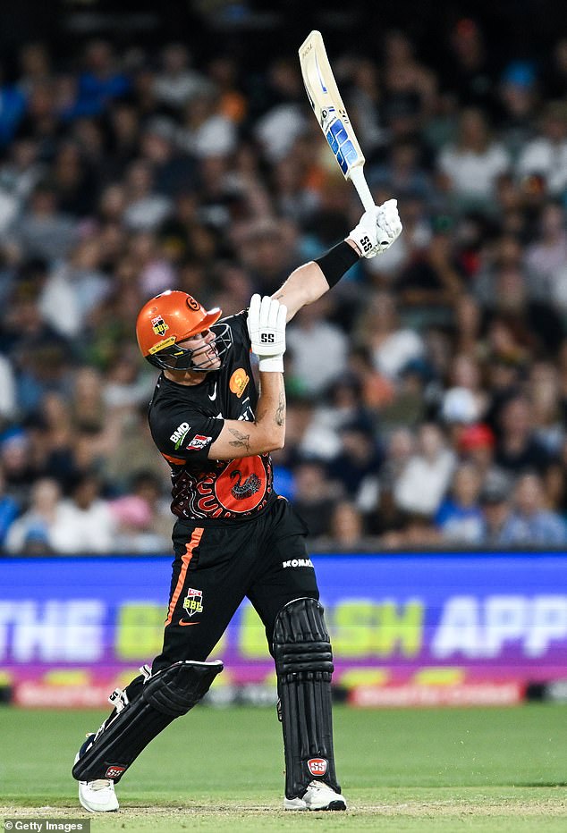 Allan hit his way to a half-century, the highest individual score of the match, to help the Scorchers win by seven wickets