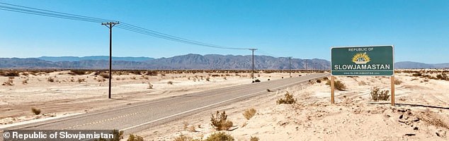 The incident occurred in Slowjamastan, a micronation in Imperial County, Southern California