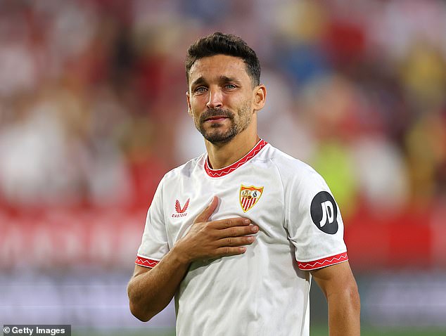 Sevilla legend Navas, 39, retired from playing when his contract expired on New Year's Eve