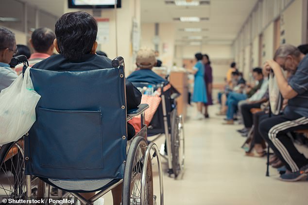 An estimated 6.34 million people were on the NHS waiting list for 7.54 million treatments at the end of October, latest figures show (file image)