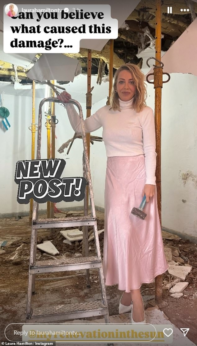 Laura Hamilton has revealed her new home in Mallorca had a woodworm infestation when she bought it