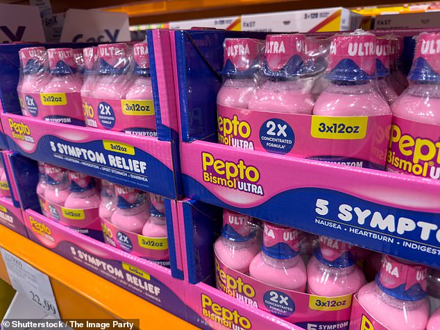 A mixture called bismuth subsalicylate, better known by the over-the-counter brand Pepto-Bismol (pictured), a drug designed to treat heartburn and acid reflux, is a recommended solution to reduce farting by gastroenterologist Dr. Trisha Pasricha