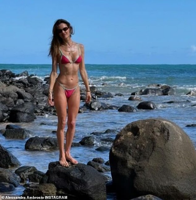 Alessandra Ambrosio shared several new images on Sunday from her recent trip to the island of Kauai in Hawaii