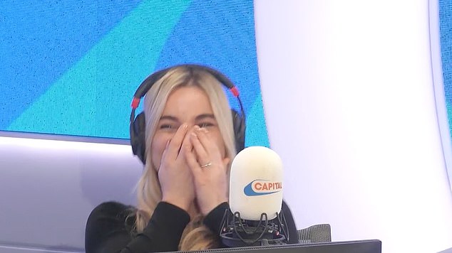 The 49-year-old This Morning star joined hosts Jordan North, Chris Stark and Sian Welby as she read out some very risky punchlines as part of a game