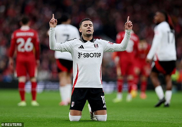 Andreas Pereira controversially opened the scoring for Fulham against Liverpool, just moments after the Fulham star could have been sent off for a foul on Ryan Gravenberch