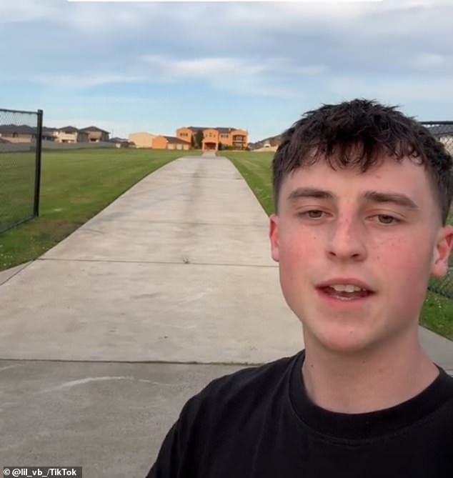 Australian teenager Matt Van Biljon has praised a family who resisted bidding on developers' 5-acre Western Sydney home despite immense pressure (pictured)