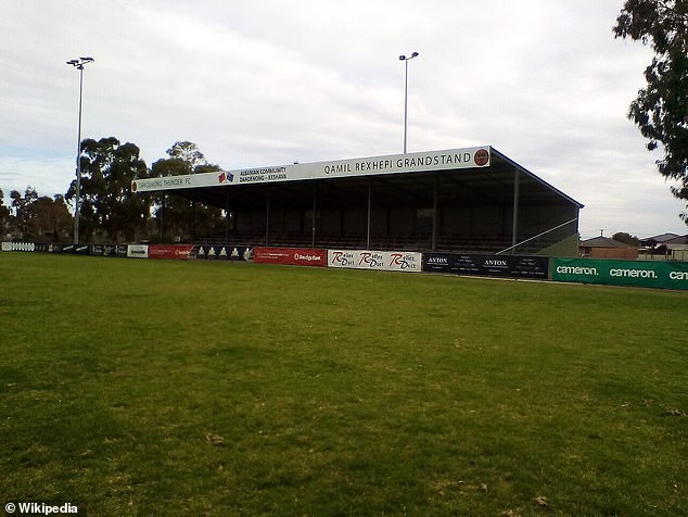 Police have also charged a Dandenong Thunder club official with drug offenses (pictured, club's home ground)