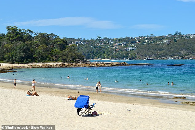 Disgruntled locals left the note on the vehicle parked at Balmoral Beach (pictured), near Mosman, on Sydney's leafy lower north shore, on Friday afternoon.