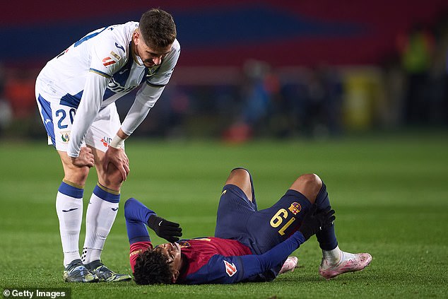 Lamine Yamal's reported ankle sprain could rule him out of next week's match against Atletico