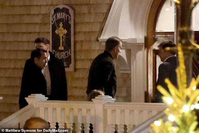 Hunter Biden arrives for Mass at Our Lady of the Isle Catholic Church in Nantucket on Saturday