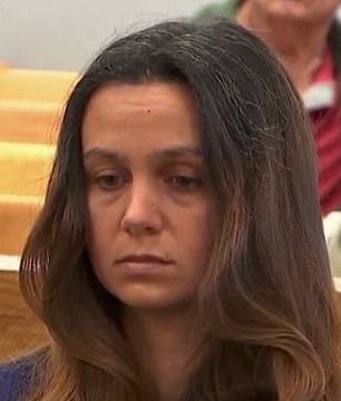 Ashley Benefield, 32, was seen staring at the ground as her sentence was read out