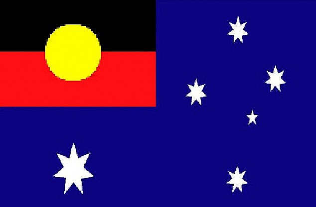 A proposed redesign of the national flag with the Southern Cross and Aboriginal flag in the space currently occupied by the Union Jack was shared on Reddit on Thursday.