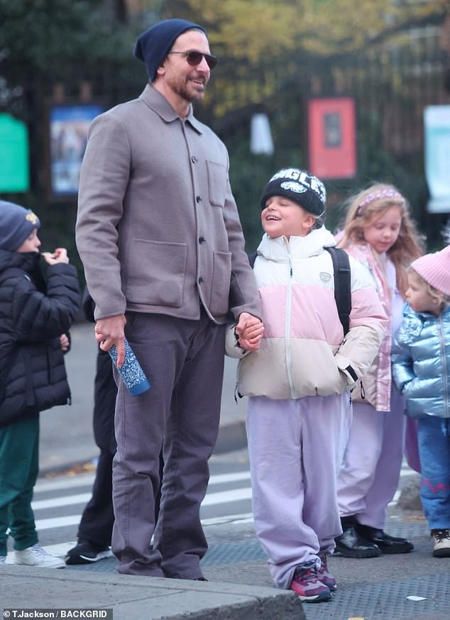 Bradley Cooper enjoyed some one-on-one time with his seven-year-old daughter Lea on Tuesday