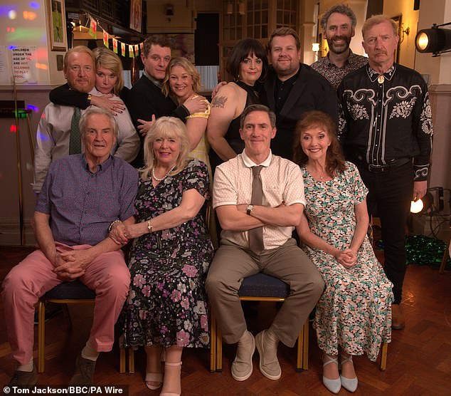 While the sitcom struggled in the ratings, elsewhere on BBC1 Gavin and Stacey: The Finale (pictured) was the most watched show of the holidays with 12.5 million