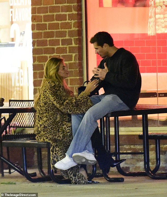 Brooks Nader and her Dancing with the Stars partner Gleb Savchenko couldn't keep their hands off each other during a recent date night after recently rekindling their relationship