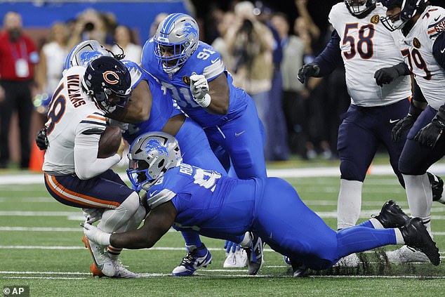 The Lions had a pre-planned tactic to hit Caleb Williams hard in their Thanksgiving showdown