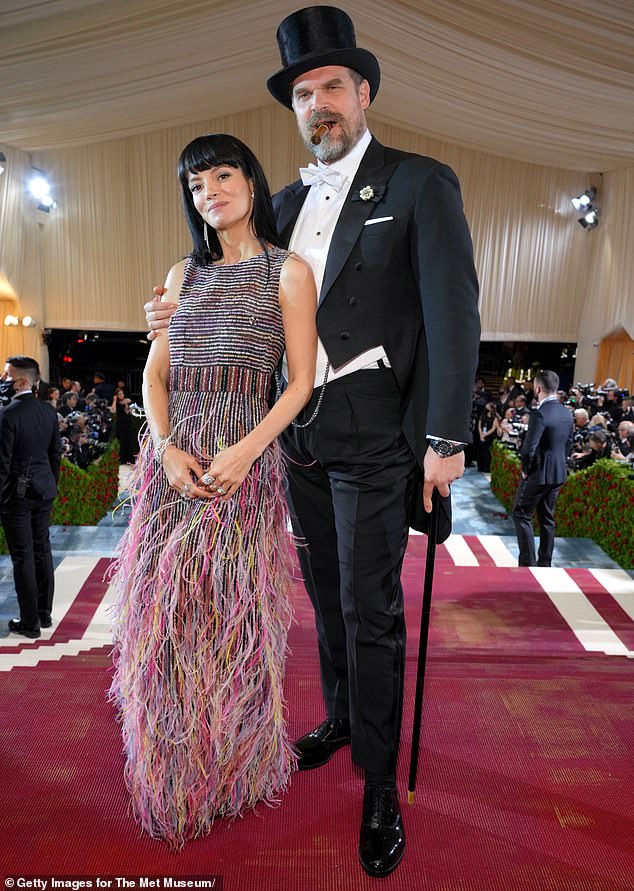 Lily Allen and husband David Harbor at the 2022 Met Gala