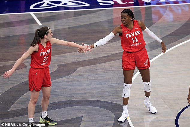 Caitlin Clark left a six-word message for former Indiana Fever teammate Temi Fagbenle