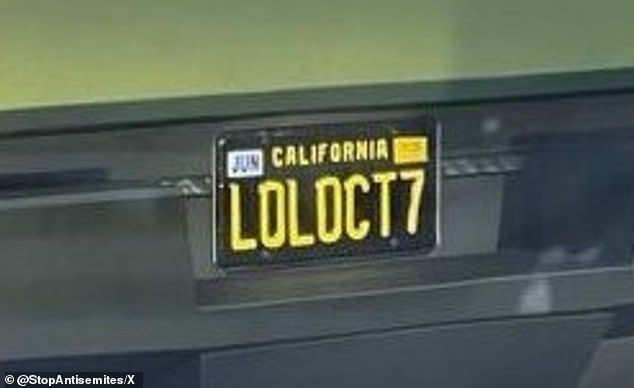 The California Department of Motor Vehicles has apologized for allowing someone in the state to register a license plate that mocked the October 7 attacks on Israel.