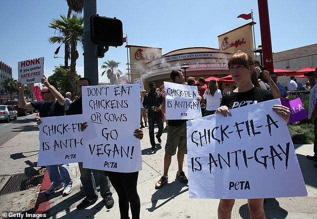 Protests: Chick-fil-A scrapped its Reading pop-up site after just six months as gay rights activists targeted it in 2019