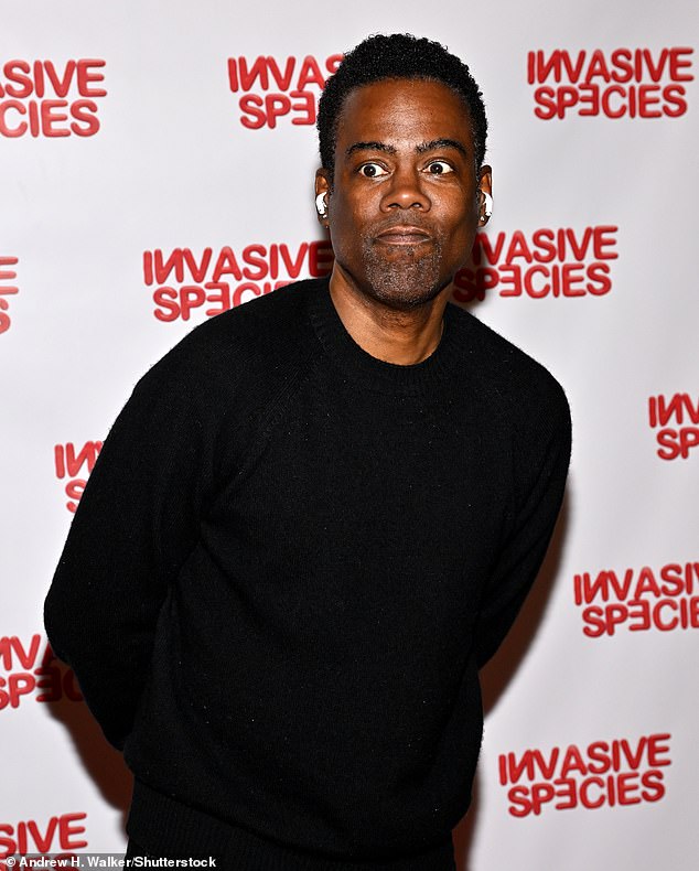 Chris Rock ran in the middle of his surprise comedy set at the billionaire's holiday party; pictured in May in New York City