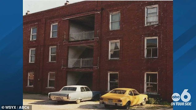 Investigators spoke to a number of potential witnesses, including James Vanest, a man who lived upstairs in the building (pictured) – no suspects were identified and the case stalled