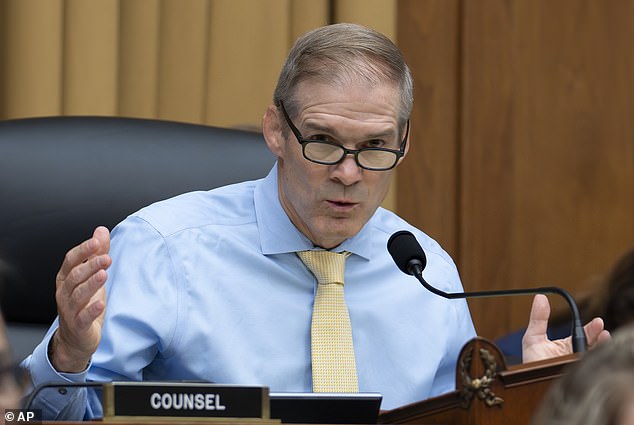 House Judiciary Committee Chairman Jim Jordan (R-Ohio) on a select subcommittee on the federal government's arming hearing