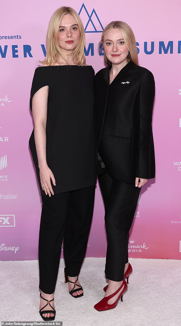 Sisters Dakota Fanning (right) and Elle Fanning (left) attended TheWrap's Power Women Summit in Beverly Hills on Tuesday