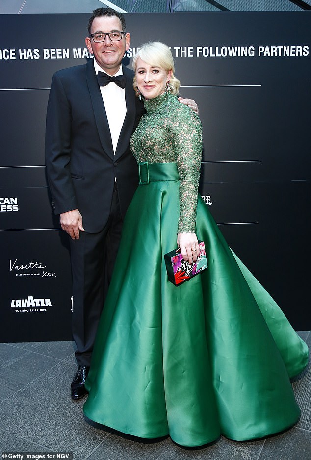 Dan and Catherin Andrews attend the 2019 NGV Gala at the National Gallery of Victoria