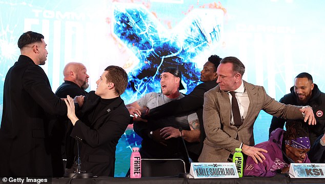 Fury's press conference with Till descended into chaos last month as they shouted abuse at each other