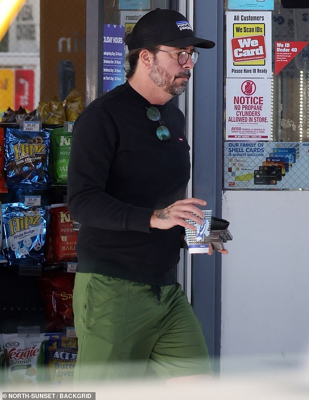 Dave Grohl, 55, appeared dejected as he stepped out for a quiet errand in Los Angeles on Wednesday