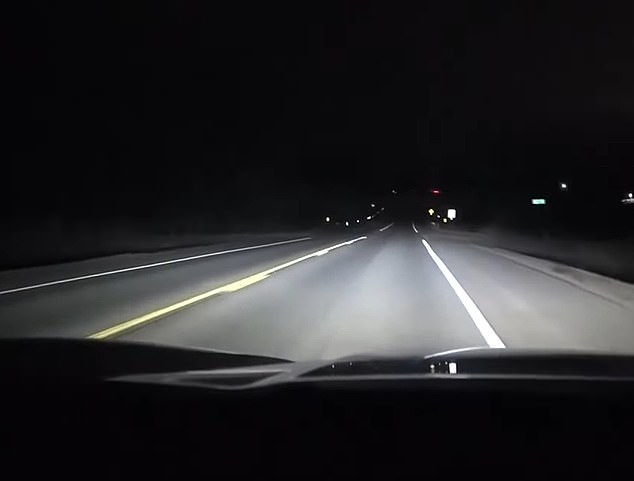 Several people driving on Highway 36 (pictured) just outside Bennington were left shaken after hitting objects on the road and spiraling out of control