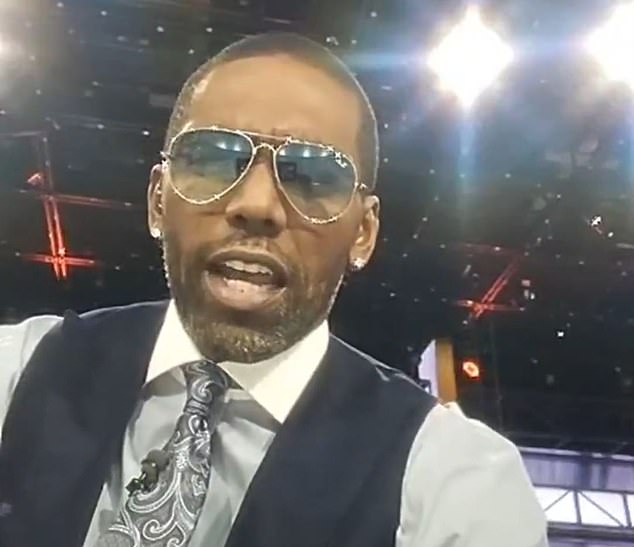 Randy Moss wears sunglasses during NFL Countdown due to an 'internal' health issue