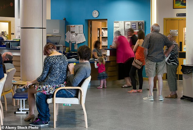 Doctors warn the US is in for a 'quad-demic' this year. The above is a stock photo of an NHS hospital in England