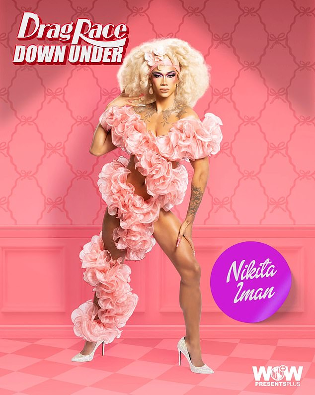 Drag Race Down Under star Nikita Iman (pictured) has revealed what it was like to miss the final after being eliminated from the show on Friday night