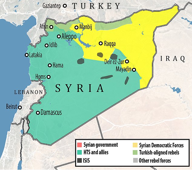 Dramatic map shows how Bashar al Assads murderous regime has collapsed