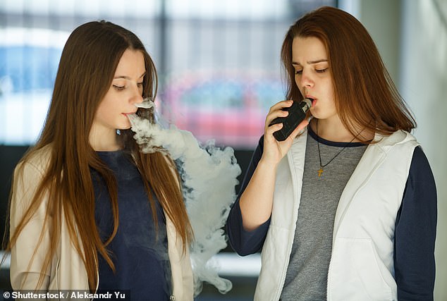 Vapes could cause potentially life-threatening allergic reactions in children, experts warn. Stock image. Stock image