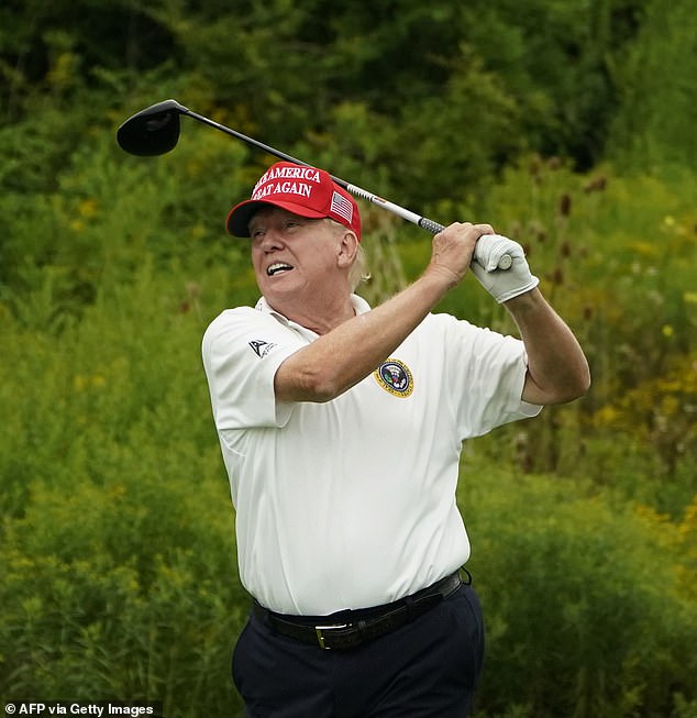 Sightings have been reported above Donald Trump's golf course in Bedminster