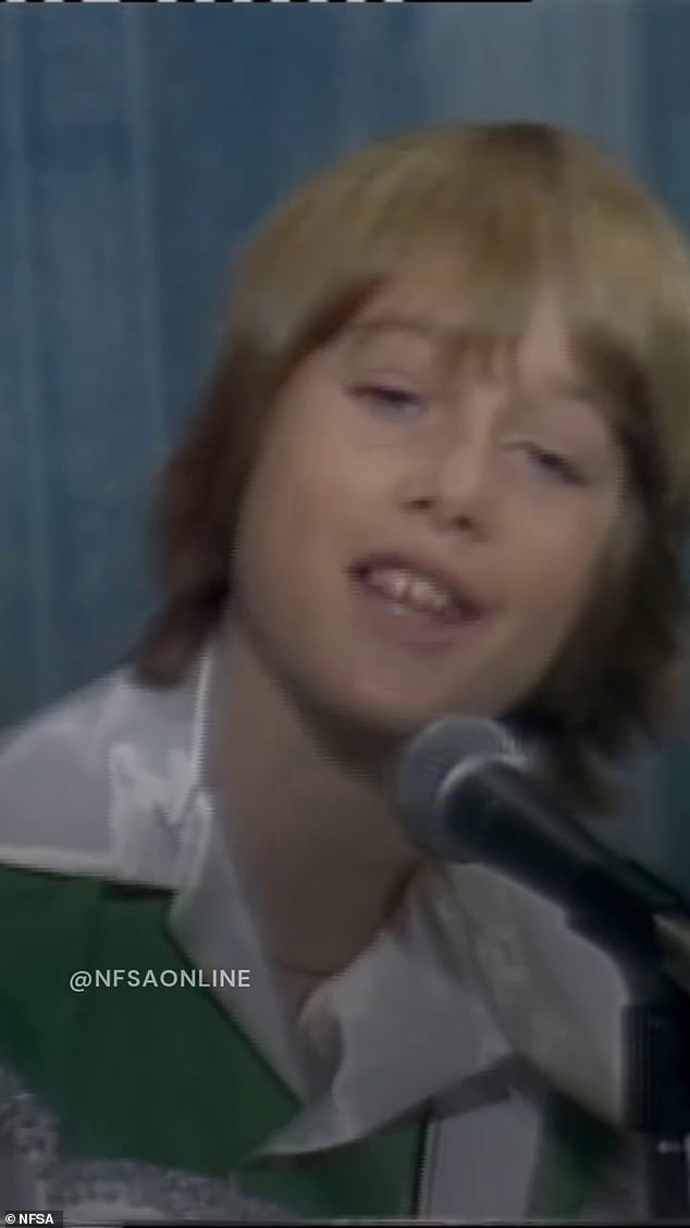 Images of an Australian superstar as a young man resurfaced on Tuesday. In a white and green satin ensemble, the rising pop star sang Dancin' the Night Away. Can you guess who the superstar is?