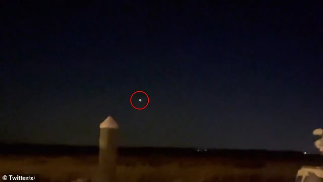 Footage has emerged of what appears to be a 'UFO' hovering in the skies over New Jersey before suddenly accelerating, leaving the family who watched on without words