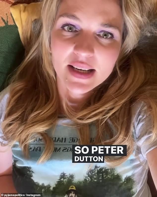 Former Guardian Australia political reporter Amy Remeikis (pictured) has accused Peter Dutton of using his controversial announcement about not displaying the Aboriginal flag as a smokescreen to distract from the Liberal Party's woes.