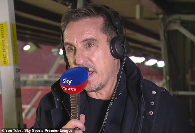 Gary Neville compared the England star's cruising ability to some Premier League legends