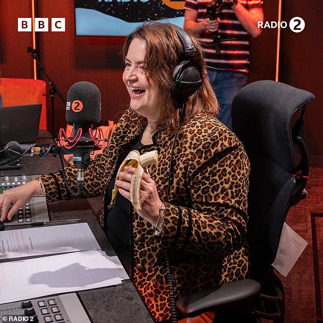 The show's creators, James Corden, 46, and Ruth Jones, 58, [pictured] took over as host of the breakfast show on Monday and was joined by a plethora of cast members ahead of the sitcom's final ever episode