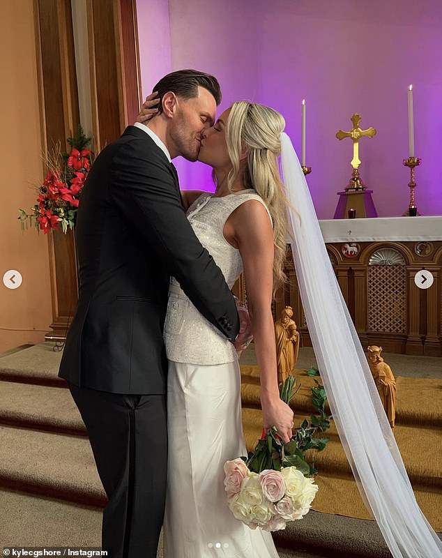 The Geordie Shore star, 32, married his beautiful bride in a beautiful ceremony at St George Church in East Boldon